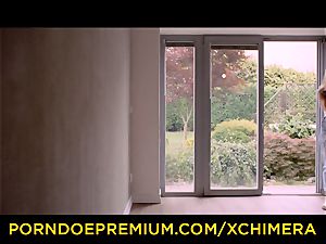 XCHIMERA - obedient ash-blonde obedience lovemaking with sir